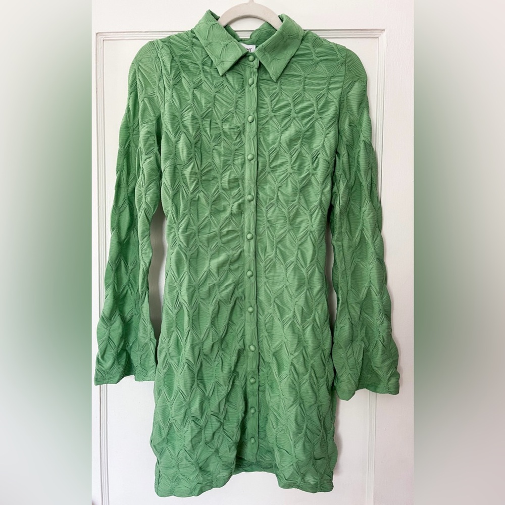 NWT Princess Polly Green Mini Dress Retro Festival